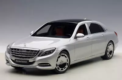 1/18 Mercedes Maybach S Class S600 Silver Composite Model Car By Autoart 76292 • $199.89