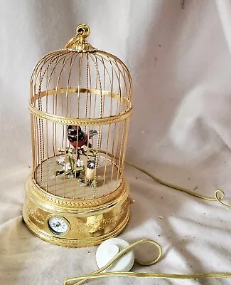 Vintage Reuge Singing Bird Clock Music Box  • $1375