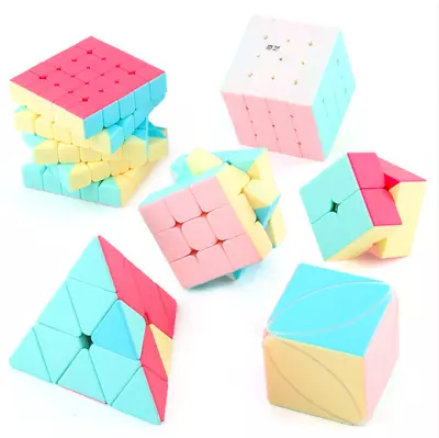 New Neon Color Magic Cube Puzzle Pyraminx 3X3 Maple Leafs Kids Gift • $12.89