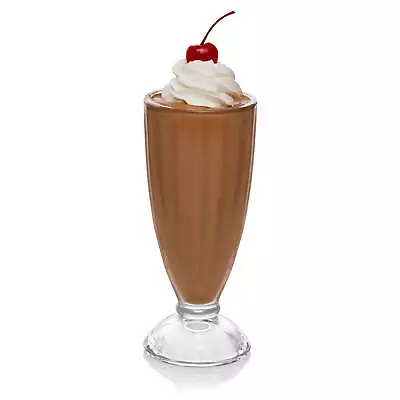 Libbey Fountain Shoppe Milkshake Glasses 12-ounce Set Of 6 • $34.99