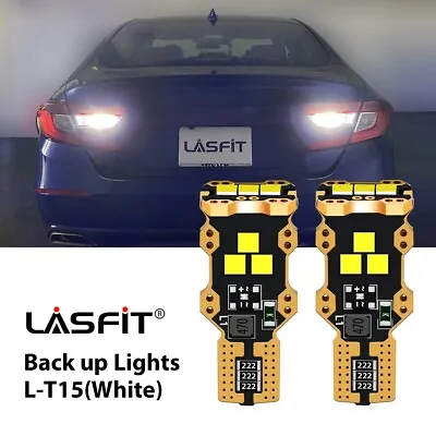 2x LASFIT T15 921 912 LED Reverse Back Up Light Bulb 6000K Super White Canbus • $14.99