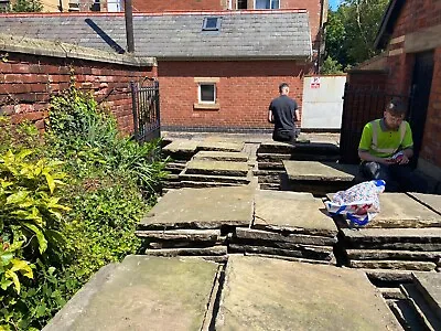 Yorkshire Stone Flags Paving Reclaimed • £1