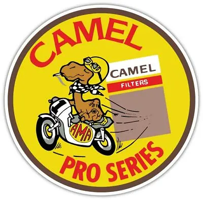 Camel Pro Series Vintage Retro Vinyl Sticker Decal Car Bamper Laptop Window Wall • $3.80