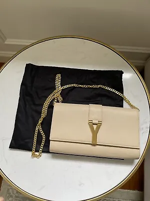 Ysl Y Ligne Clutch (with Conversion Kit Included To Turn Into A Shoulder Bag) • $950