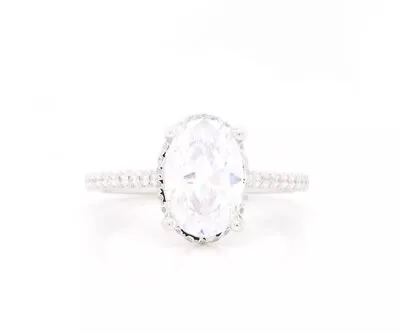 New Gabriel & Co. 0.59ctw Diamond Halo Semi Mount Ring In 14K • $2725