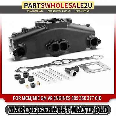 $221.99 • Buy Marine Exhaust Manifold W/ Gasket For MCM/MIE GM V8 Engines 305 350 377 Cid 5.0L