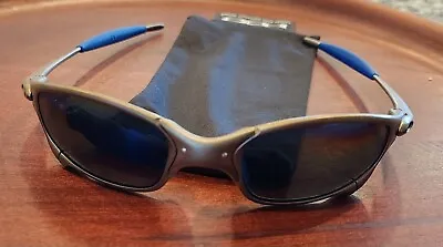 Oakley Juliet X-Metal Plasma / Ice Iridium Polarized OEM Blue Rubber Set • $575