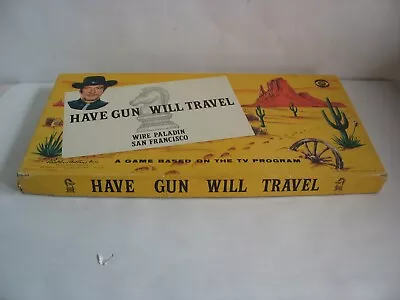 Vtg HTF Have Gun Will Travel 1959 Parker Brothers Board Game • $44.22