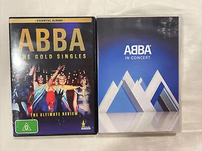 Abba - The Gold Singles & Abba In Concert Region 4 DVD - FREE POST Music • £9.26