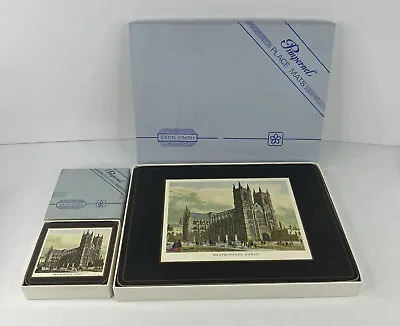 Pimpernel  19th Century London Set Of 6 Cork Backed Placemats And Coasters Satin • $44.96