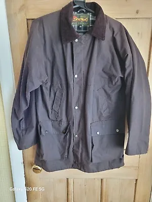 £18.99 • Buy Sherwood Forest  Brown Waxed Jacket Corduroy Collar Vgc Size Xs (