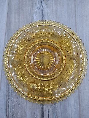 Vintage Amber Tiara Depression Glass Dessert Plate • $20