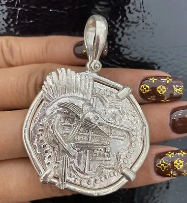 $280 • Buy ATOCHA Silver Coin Pendant - Treasure Shipwreck Coin Jewelry