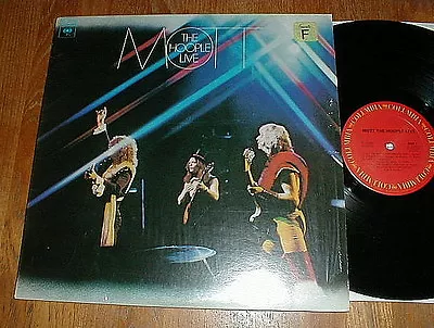 MOTT THE HOOPLE 1974  Mott The Hoople LIve  LP W All The Young Dudes SHRINK NM- • $49.99