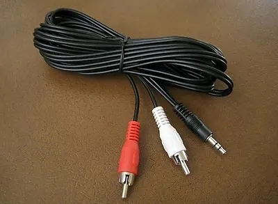 12FT 3.5mm 1/8  Stereo  Male Mini Plug To 2 RCA Male Audio Cable MP3 PC IPod V2 • $7.19