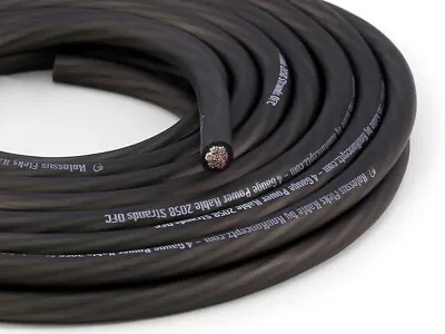 KnuKonceptz Kolossus 4 Gauge Black Battery Ground Wire Tinned Copper Cable 5M • $49.99