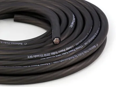KnuKonceptz Kolossus 4 Gauge Black Battery Ground Wire Tinned Copper Cable 6M • $59.99