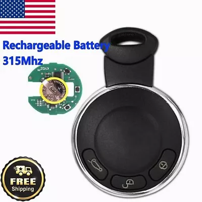 For BMW Mini Cooper Rechargeable Battery Smart 315MHz Remote Key Fob KR55WK49333 • $35.90