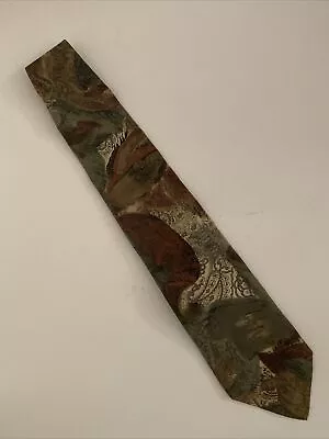 Montagu Italian Silk Tie Made In USA 62” Extra Long • $10.99
