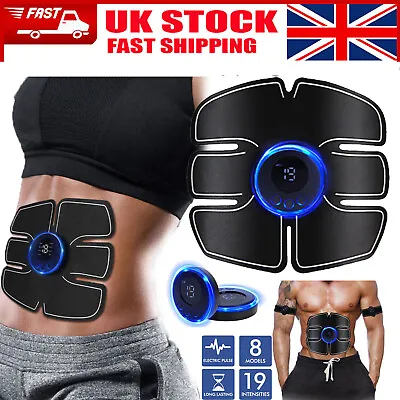 Electric Muscle Toner ABS Machine Wireless Toning Belt 6 Six Pack Abs Fat Burner • £4.99