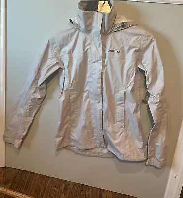 Marmot PreCip Full Zip Waterproof Hooded Rain Jacket Windbreaker Women's Size XS • $29