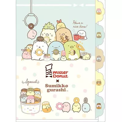 Sumikko Gurashi X Mister Donut Index Folder A • $8.99