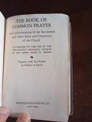 Antique Book Common Prayer 1935 • $2.75