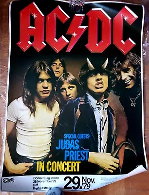 $237.47 • Buy Ac/dc German Concert Poster/original/mint