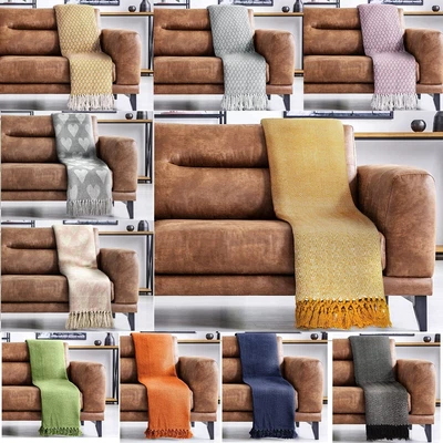 £10.45 • Buy Large Size 100% Cotton Woven Sofa Bed Settee Throw Cover Chair Bedspread Blanket
