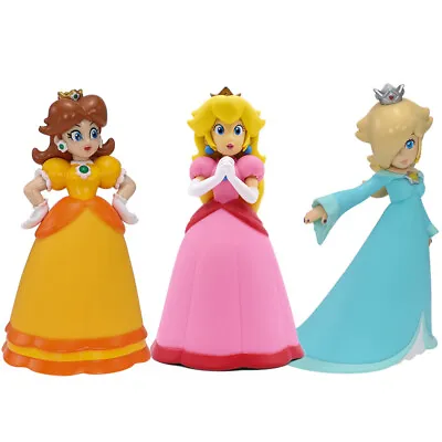 5.5  Super Mario Bros PVC Figure Toys Princess Doll Collection Model Cake Topper • $10.99