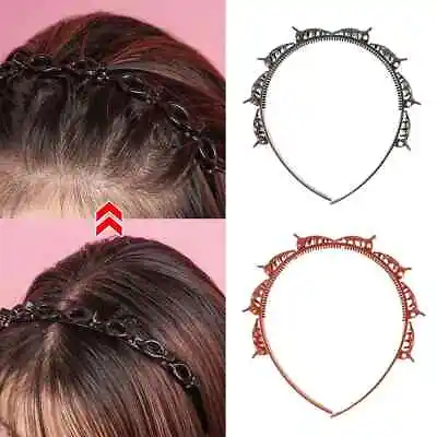 Double Bangs Hairstyle Hair Clips Bangs Hair Band  Hairpin Headband With Clip • £3.99