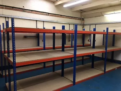 1 - 100 Bays Of Clip Long -  Span Shelving / Racking / Storage 600mm Deep  • £175