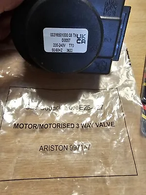 Motor 3 Way Valve Equivalent To Ariston 997147 GC No:E25-427 NEW UNUSED • £12.50