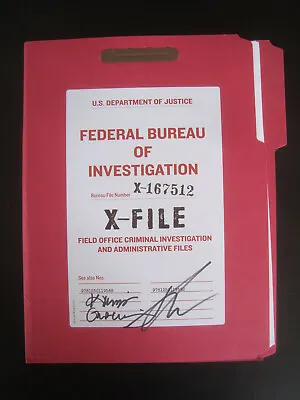 X-files Signed Promo Fbi File Press Sdcc 2016 Rare • $99.99
