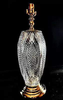 Waterford Millennium Extra Large Fine Cut Crystal Lamp - MINT! • $1249.99