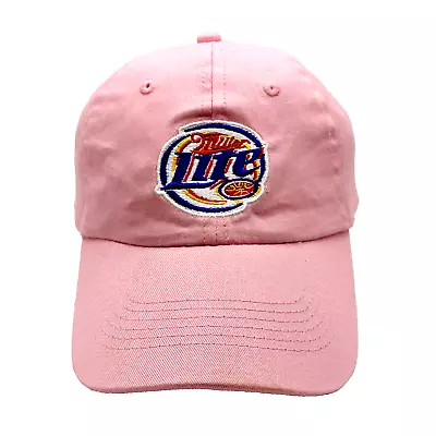 Adult MILLER LITE CAP Pink - OSFM - Adjustable • $15