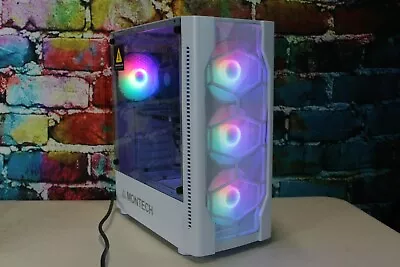 Custom White Gaming Desktop PC Intel I7 Quad 8 GB 1 TB Nvidia Quadro K620 2 GB • $329