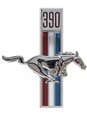 1967 1968 Mustang 390 Running Horse Fender Guard Front Emblem Right New • $49.14