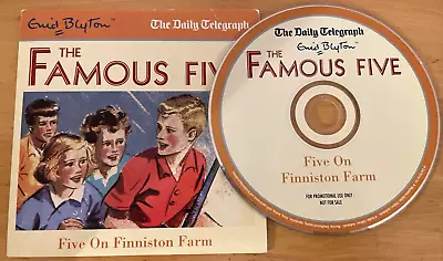 * THE FAMOUS FIVE : FIVE ON FINNISTON FARM  *  Children Audio CD Book Promo EX • £4.99