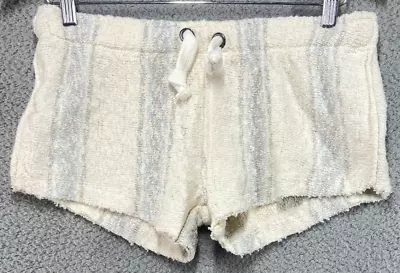 NWT Vintage Havana Women's Ivory Multicolor Comfy Drawstring Shorts Size Small • $16.99