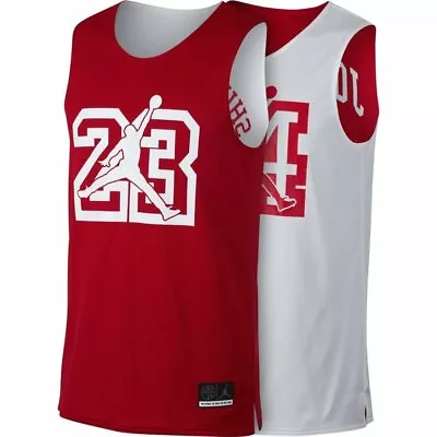 $107.43 • Buy Air Jordan Jersey Mens Size Medium Jesus Shuttlesworth Red White Reversible