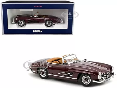 1957 Mercedes-benz 300 Sl Roadster Dark Red 1/18 Diecast Model By Norev 183891 • $114.99