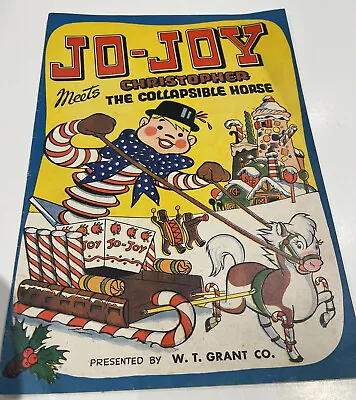 Jo-Joy Meets Christopher The Collapsible Horse 1945 Golden Age W.T. Grant Co. • $39.99