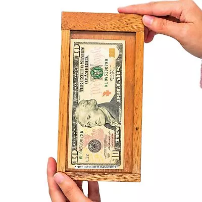 Gift Adult Surprise Money Of The ATM Puzzles Wooden Gift Boxes Holder With Hi... • $24.97