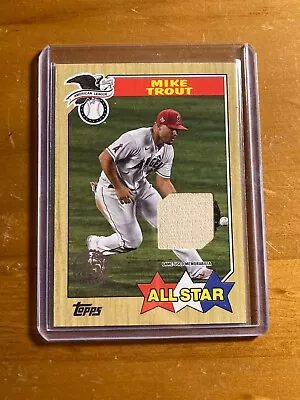 2022 Topps Series 2 MIKE TROUT 1987 All-Star Baseball Bat Relic #87ASR-MT Angels • $0.99