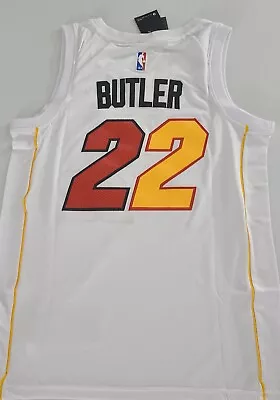 Stitched NWT Swingman White Heat Jersey #22 Jimmy Butler Size SMLXL *NEW* • $35.99