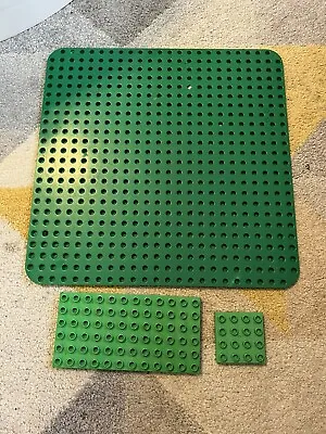 £15 • Buy Large Lego Duplo Green Base Plate Board - 24 X 24 Studs / Pins & 2 Thick Plates!