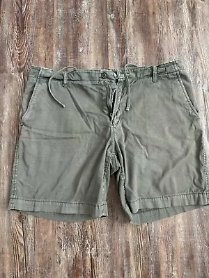 Buck Mason Size 34 Green Vintage Canvas Walk Short • $25