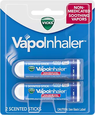 Vicks Vapoinhaler On-The-Go Portable Nasal Inhaler Non-Medicated With Refresh • $17.79