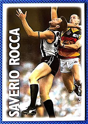 1996 Optus Vision Pro Squad Saverio Rocca Collingwood Magpies Card • $8